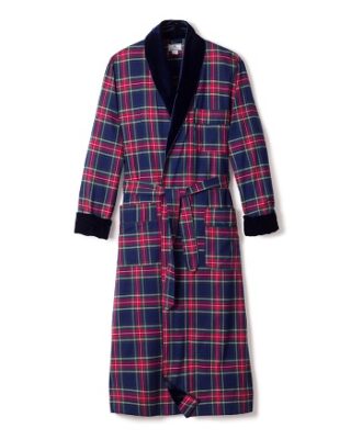Petite Plume Windsor Tartan Velvet Robe