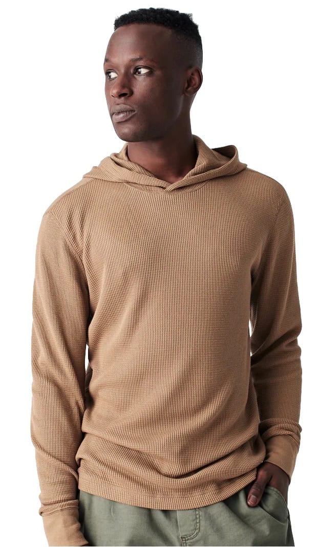 Man wearing a men's thermal shirt