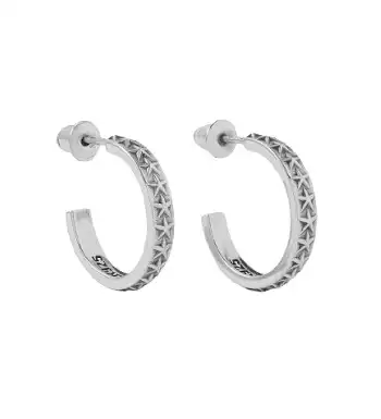 Maple_Silver-Hoop-Earrings