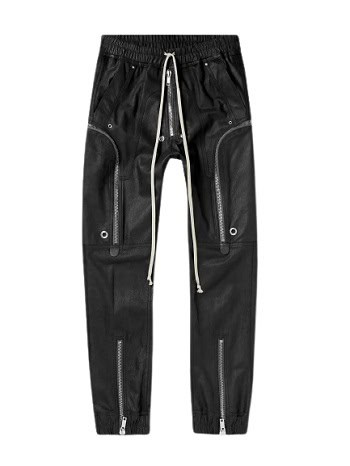 RICK OWENS Bauhaus Leather Cargo Pants
