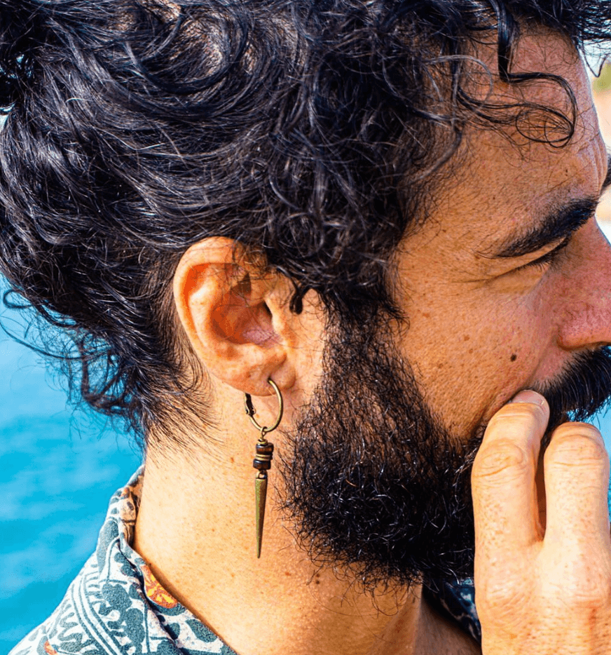 Hoop earrings for men