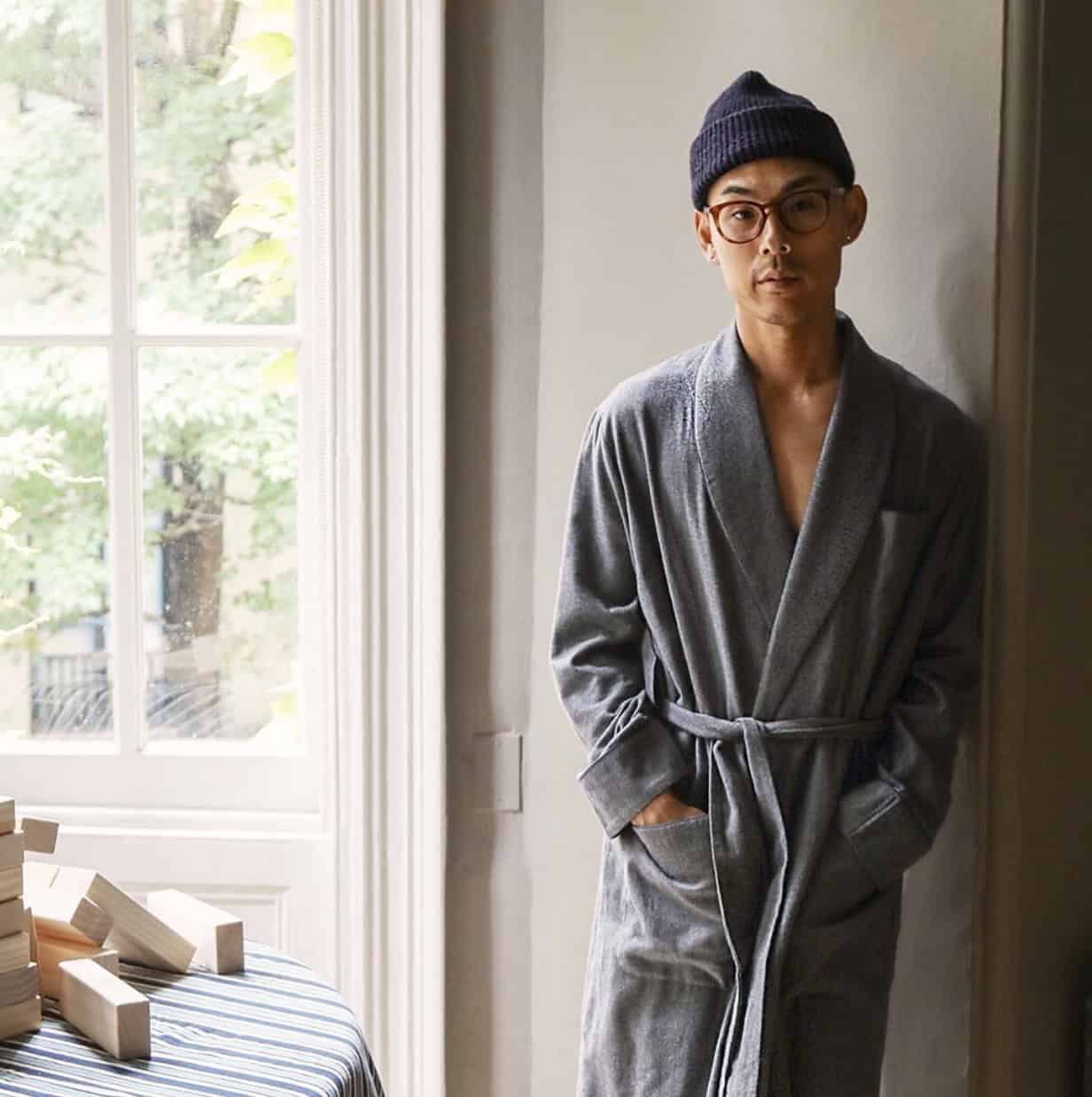 Man wearing a Robe with a hat