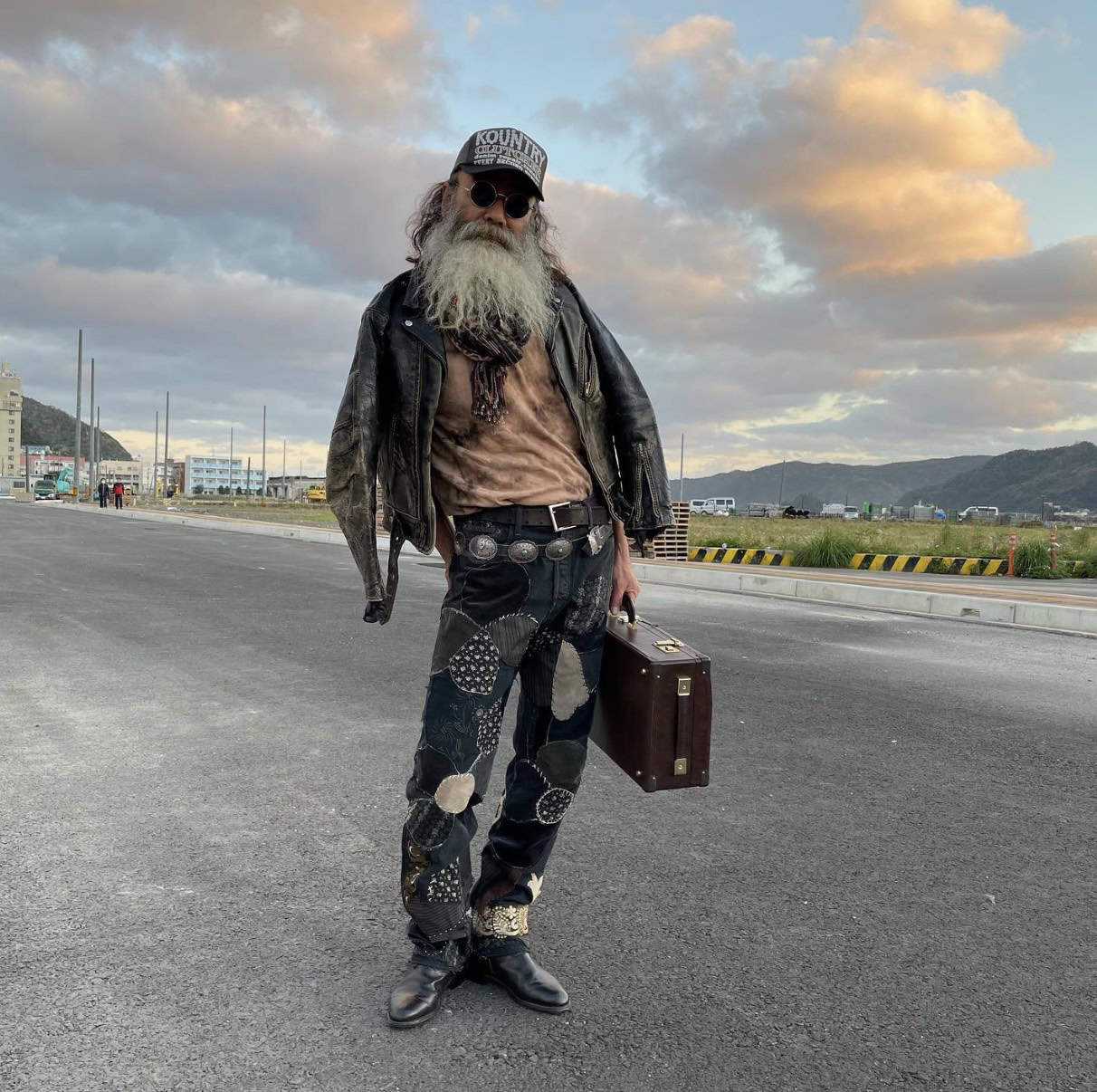 Kapital Patchwork Jeans on Man