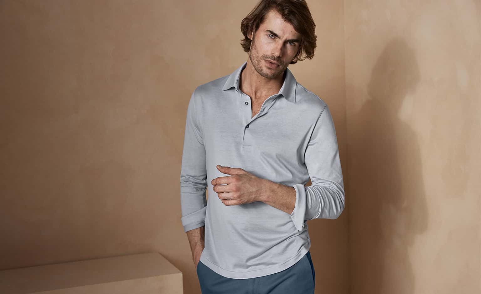 man wearing Luca Faloni