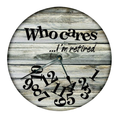 Fancy This Who Cares Wall Clock