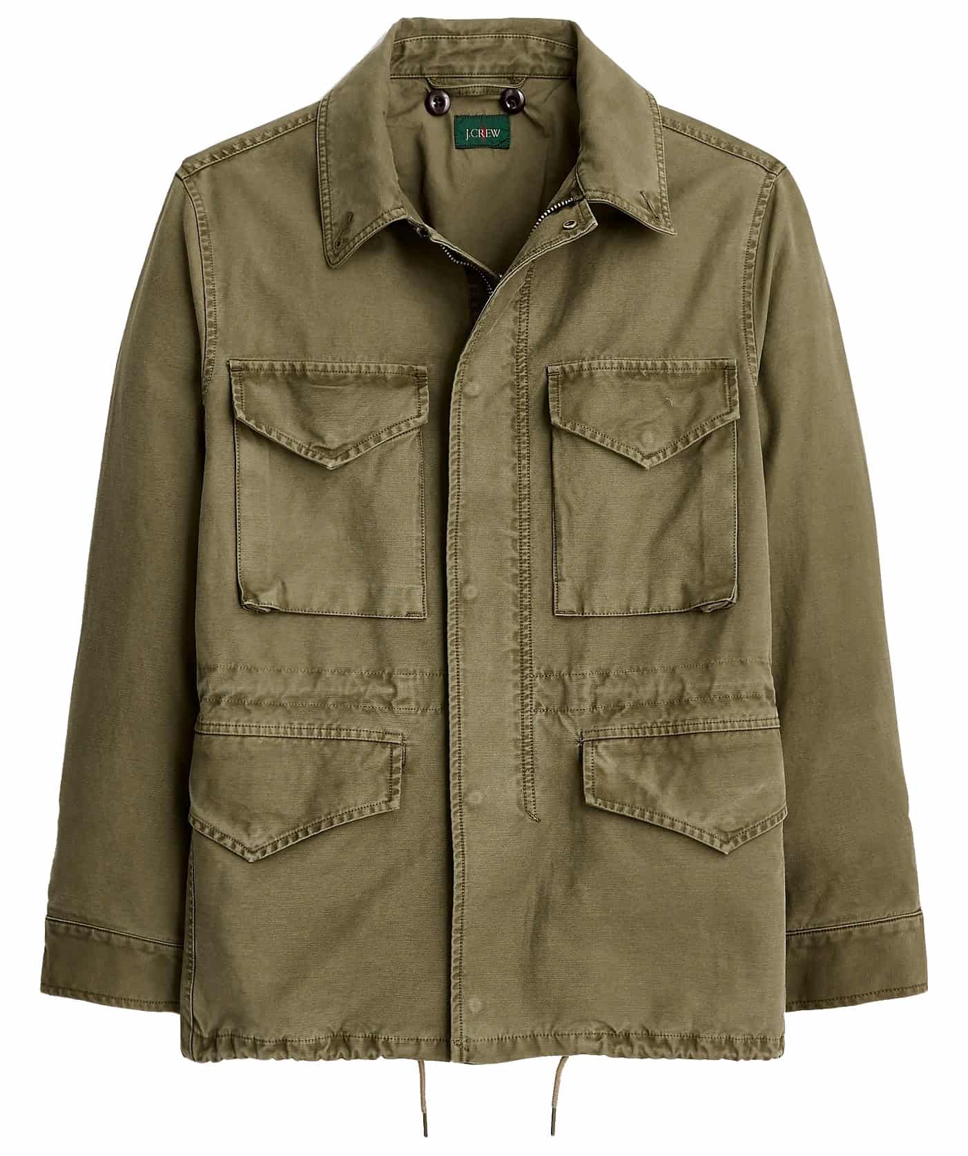 J. Crew Garment-dyed field jacket in reverse cotton sateen