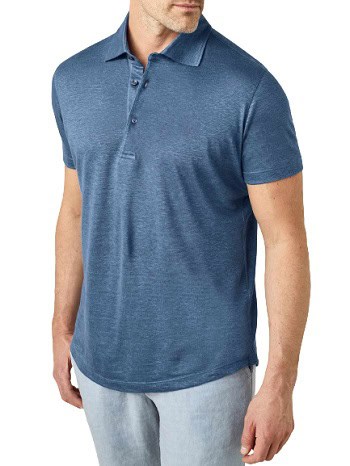 Luca Faloni Elba Linen Jersey Polo