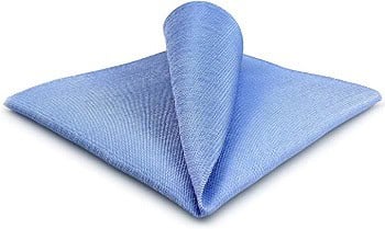 SHLAX & WING Solid Light Blue Azure Silk