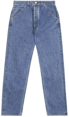 Bleach Wash 14.2oz Japanese SelvedgeA pair of Denim Five-Pocket Jeans