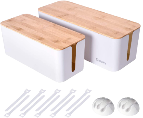 Wooden Cable Management Box
