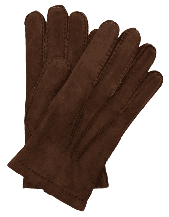 Luca Faloni Cashmere-Lined Nubuck Leather Gloves