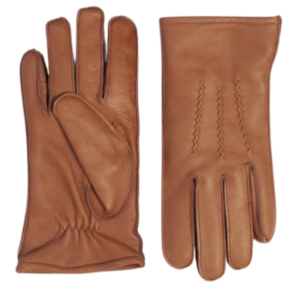 Myrqvist Cognac Deer Leather Gloves