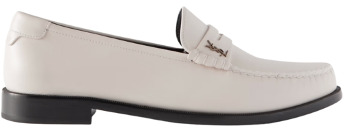 Saint Laurent Logo-Embellished Leather Penny Loafers