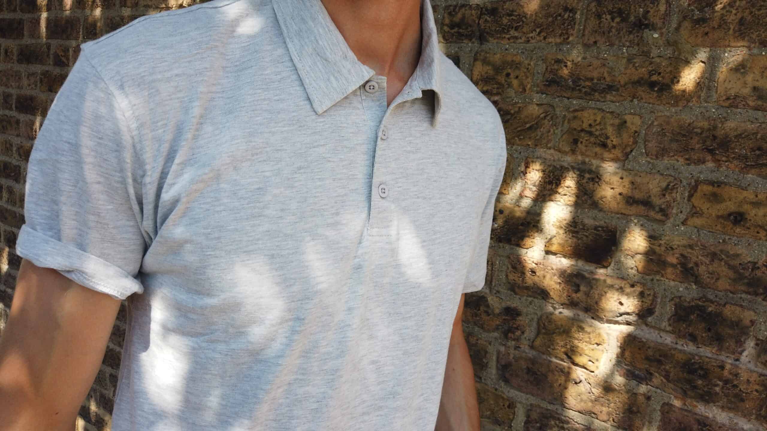 close up of a man's true classic tee