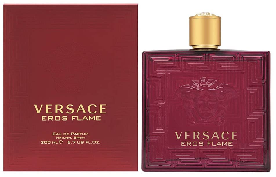 Bottle and Box of Versace Eros Flame