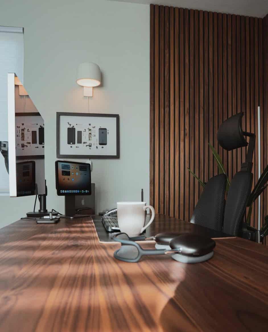 work from home office set up