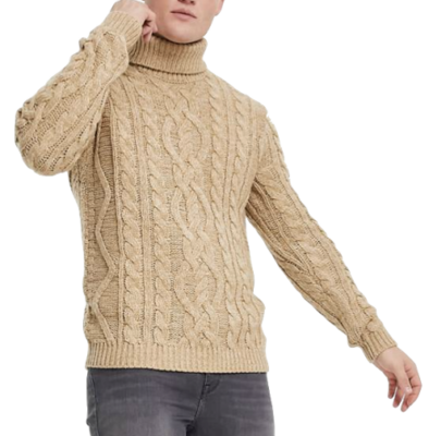 ASOS Design Cable Knit Turtleneck