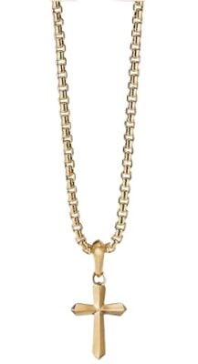 David Yurman’s 18K gold Roman Cross Amulet Pendant