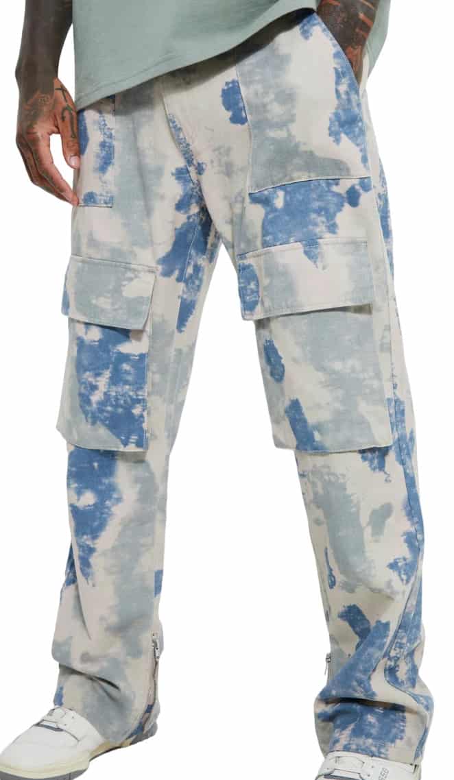 Boohooman Stacked Camo Cargo Trousers