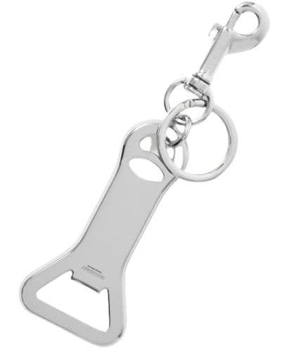 Burberry Silver Plated Keychain