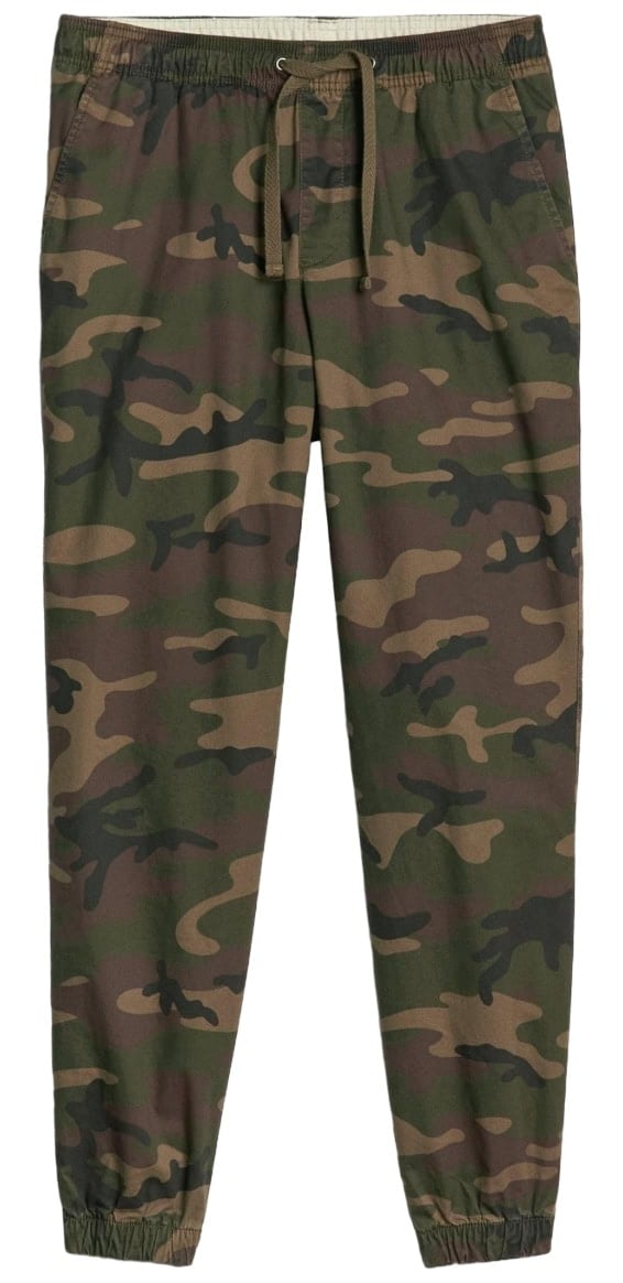 GAP Slim Camo Canvas Joggers