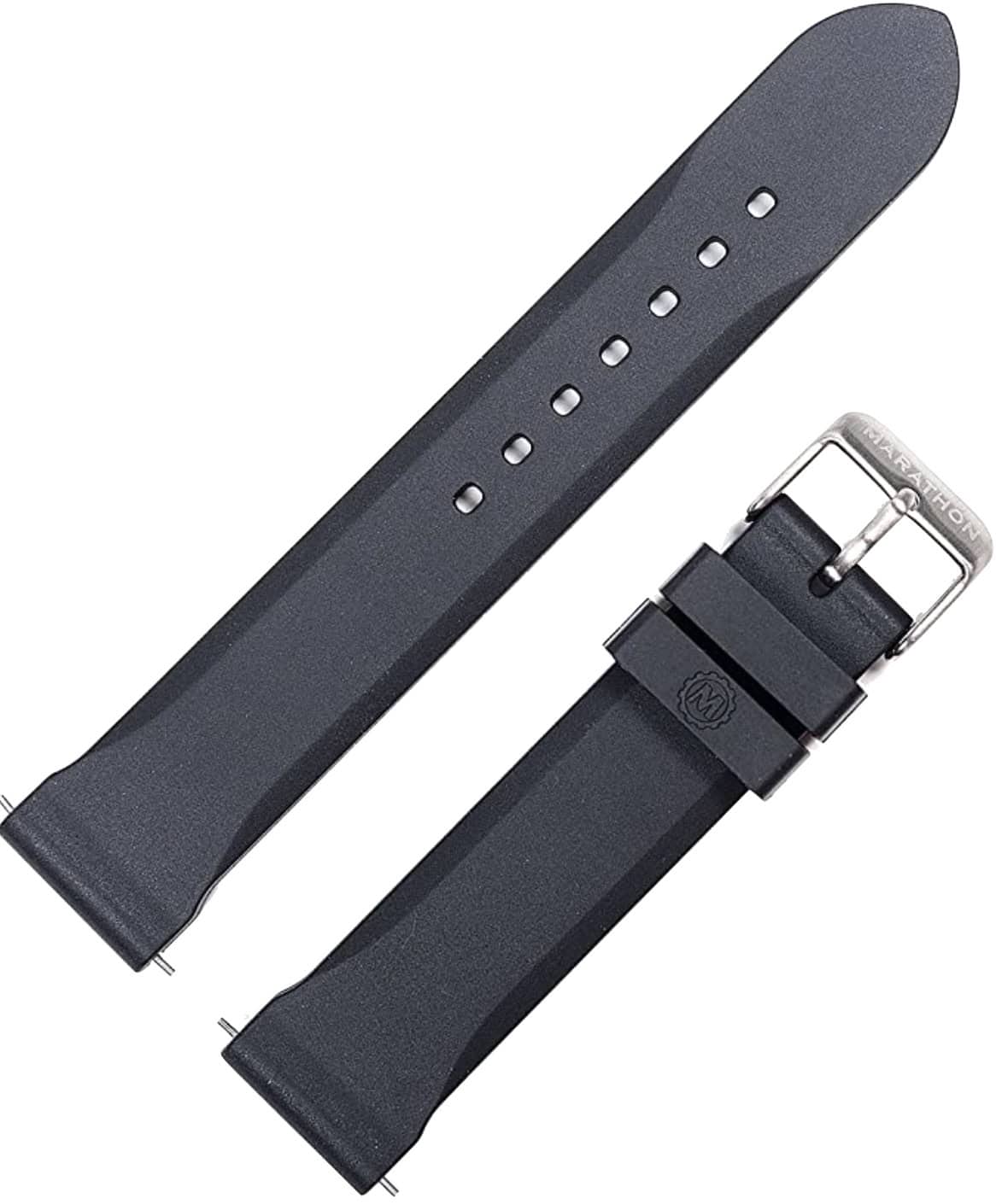 Rubber watch strap