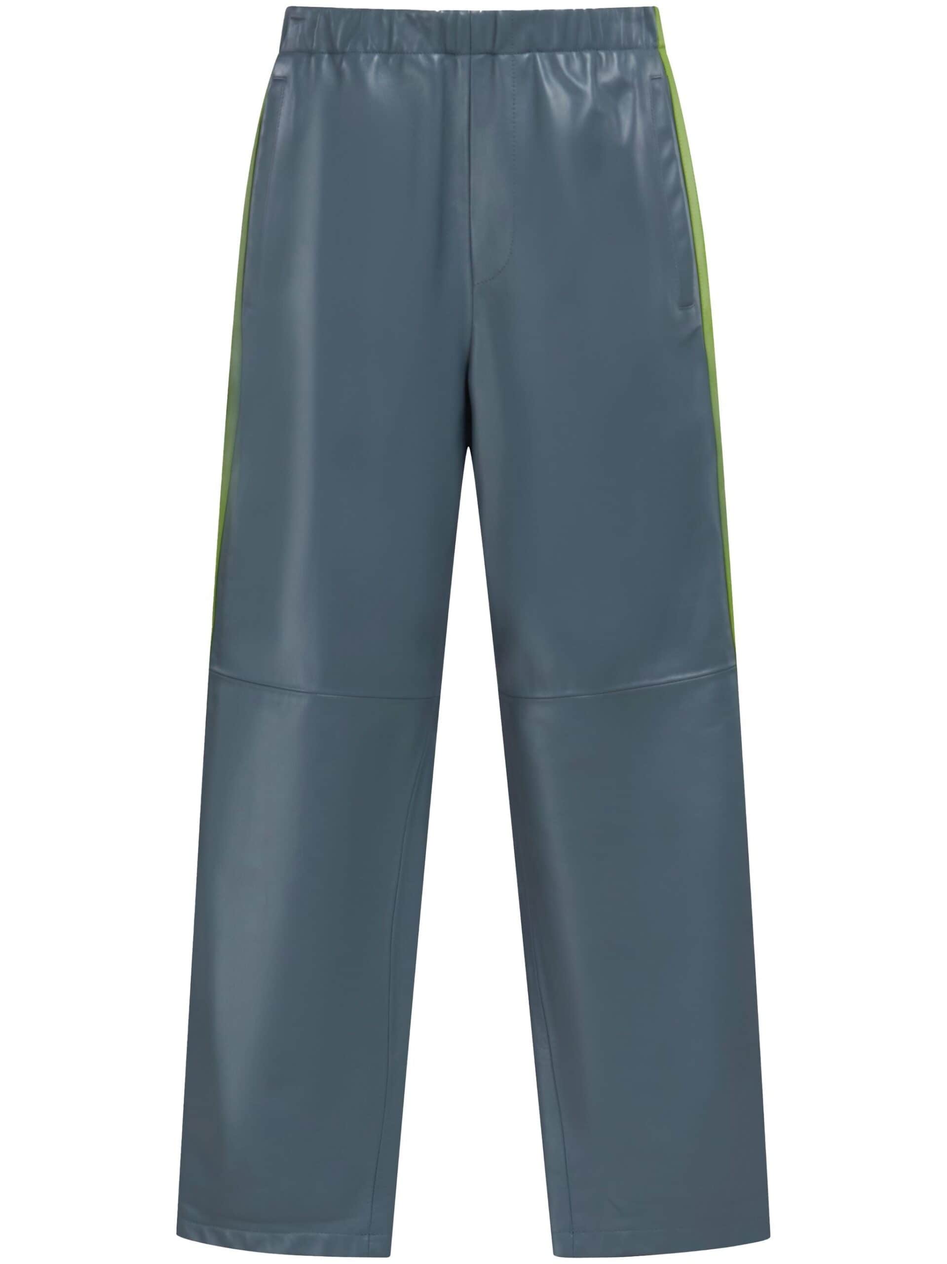 Marni nappa leather track pants