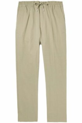Mr. Porter Altea Tapered Garment-Dyed Linen Drawstring Trousers