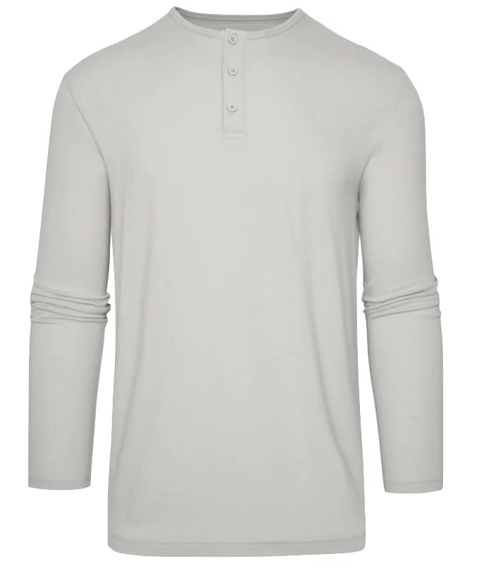 True Classic Long-Sleeved Grey Henley