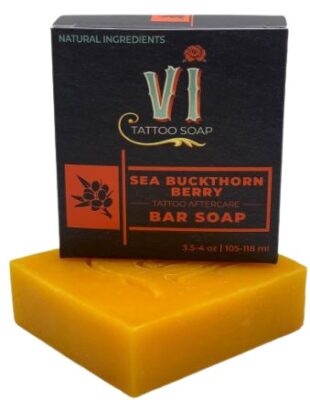 VI Tattoo Soap Sea Buckthorn Berry Tattoo Bar Soap