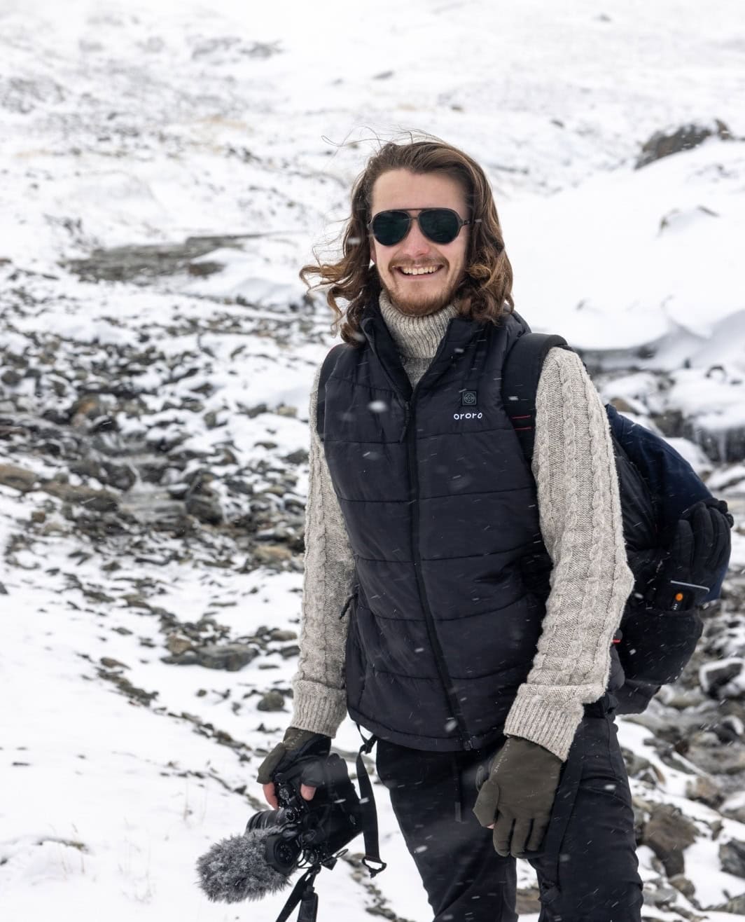 Ororo Heated Vest in Antartica