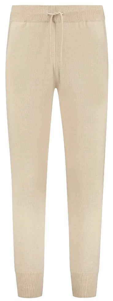 beige cashmere joggers