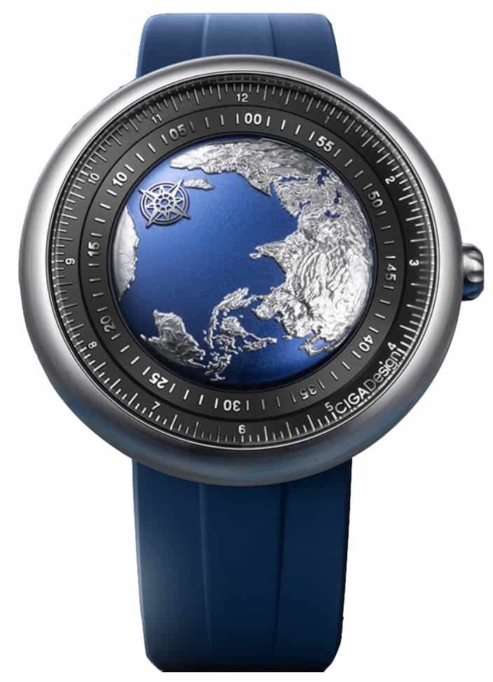 CIGA Designs Blue Earth watch 