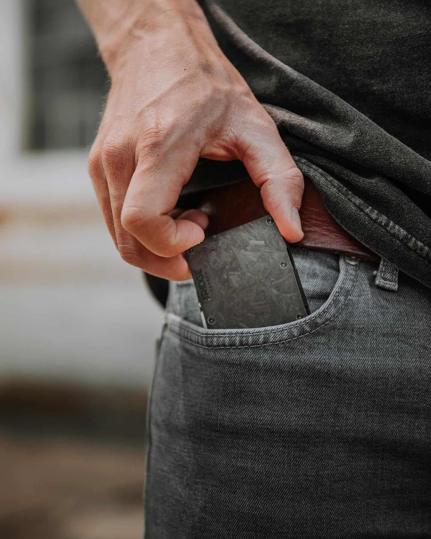 Ridge Wallet in Front Pocket
