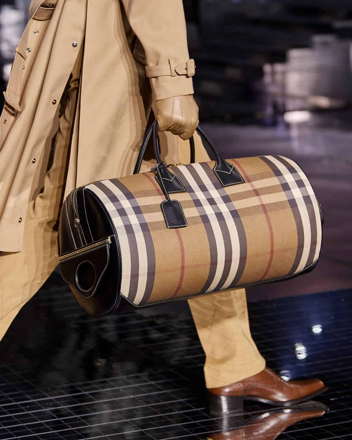 burberry holdall bag with archival Vintage check