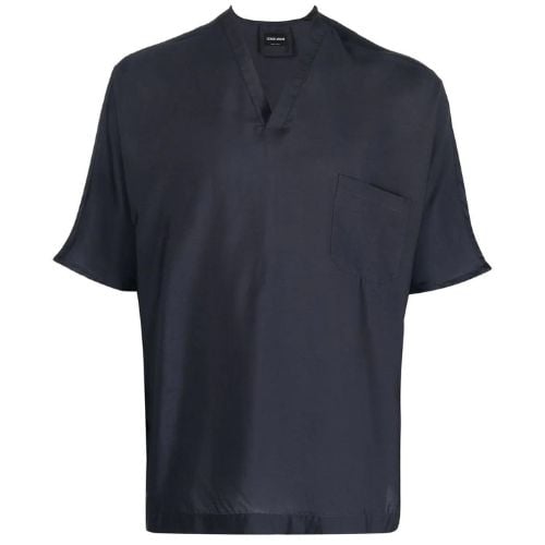 Giorgio Armani VNeck Short Sleeved Pocket Tee
