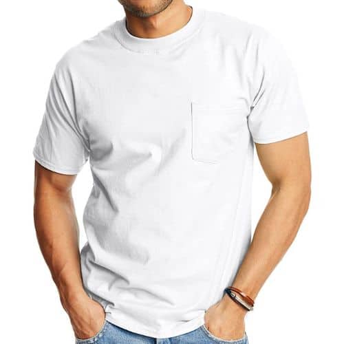Hanes Short Sleeve Pocket Tee