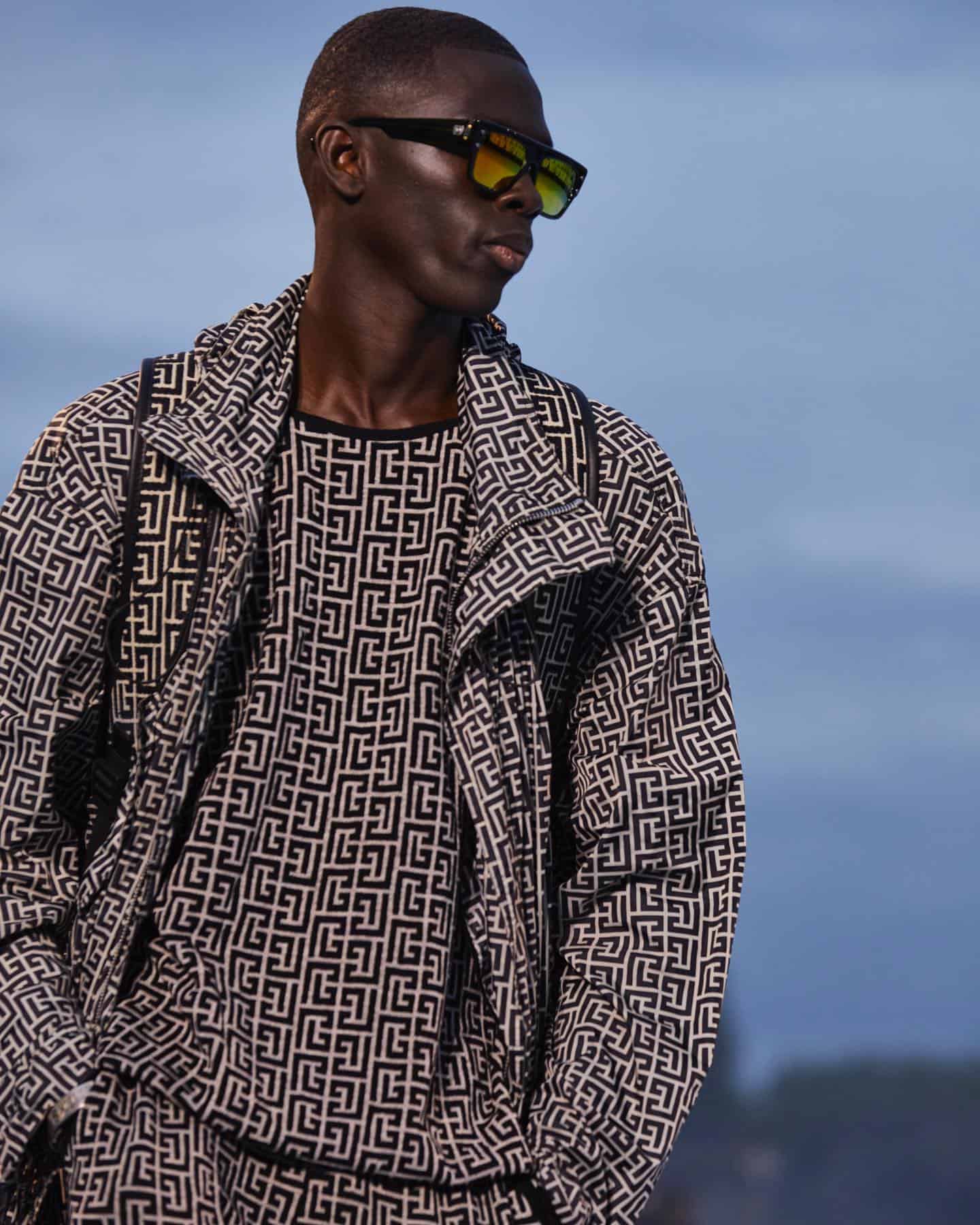 Monsieur Balmain’s PB pattern clothing
