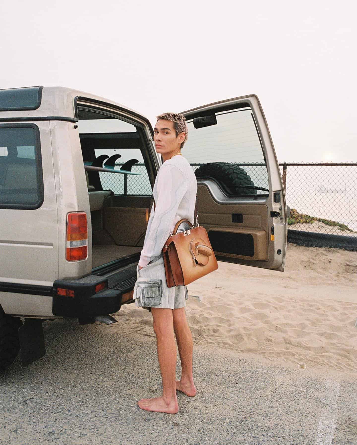 Fendi fashion at the beach