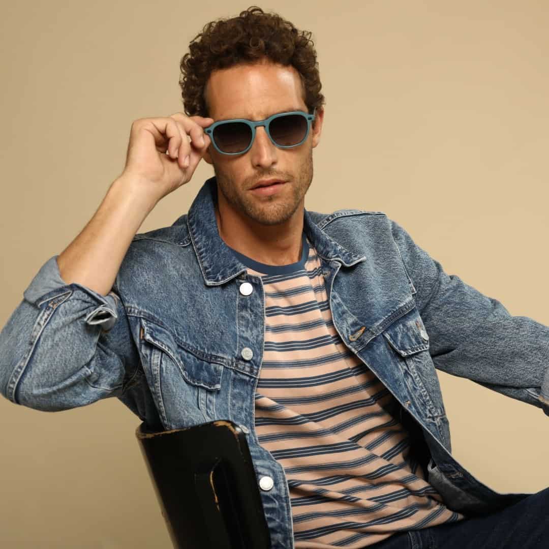 Wearing a pair of Edison II by Selfmade Eyewear