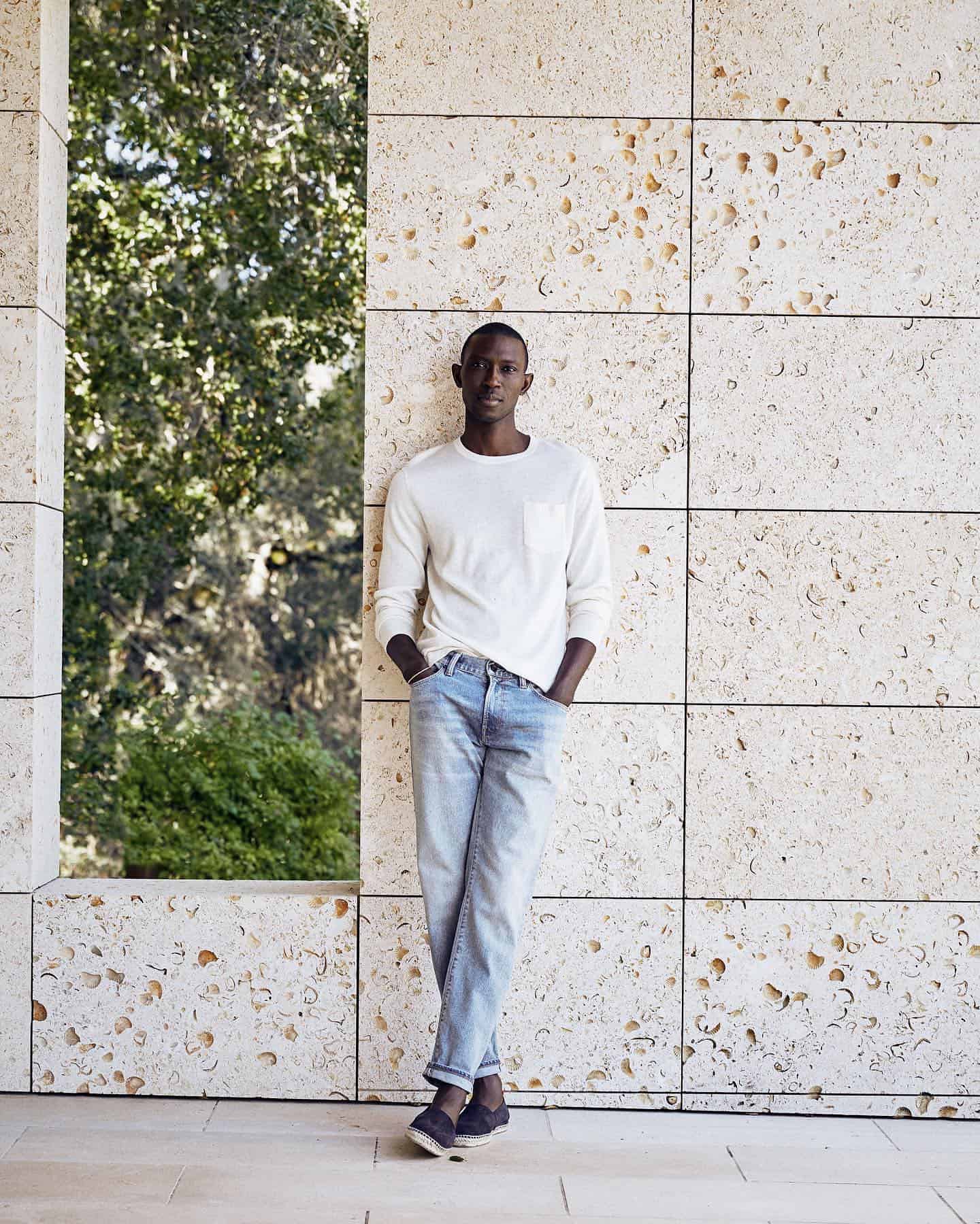 todd snyder Cashmere Long Sleeve Pocket Tee