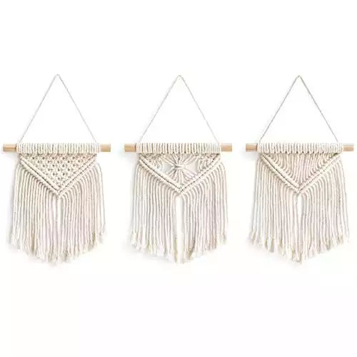 Mkono Mini Macrame Wall Hanging Set of 3