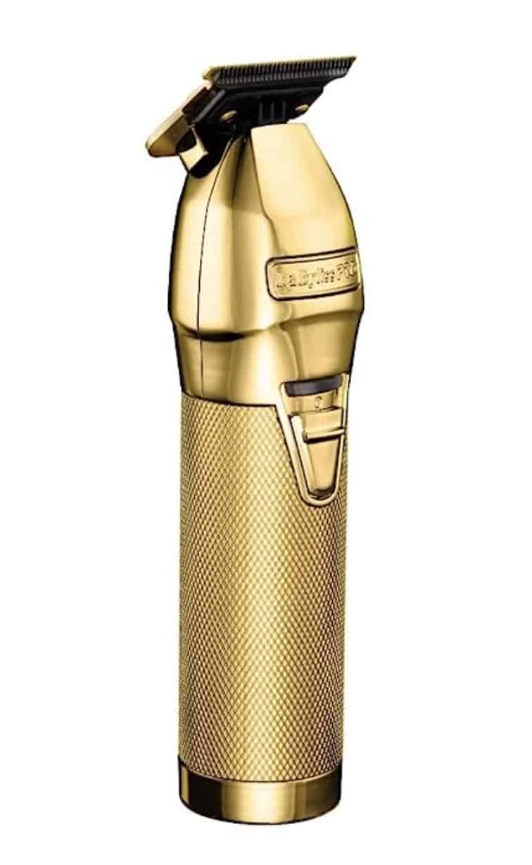 A gold BaBylissPRO Barberology GOLDFX Collection Pack Trimmer