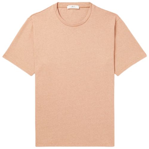 Mr. P Slub Cotton and Hemp Blend Jersey T Shirt