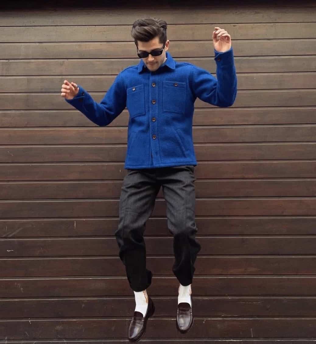 man jumping in mid-air