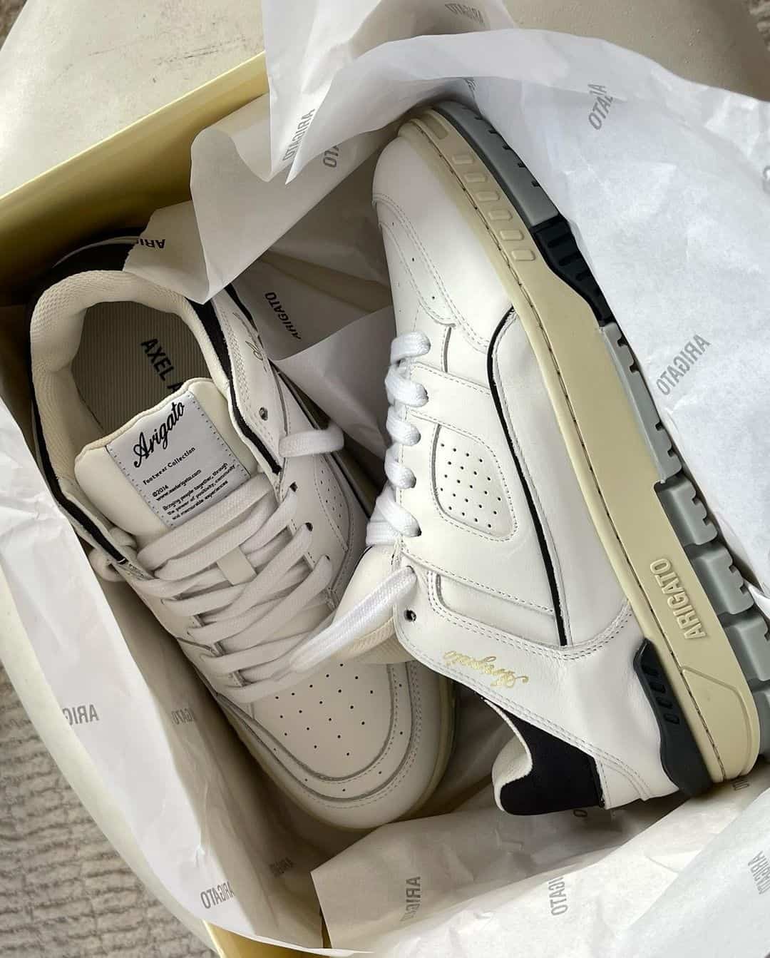 90s Inspired White Leather Sneakers