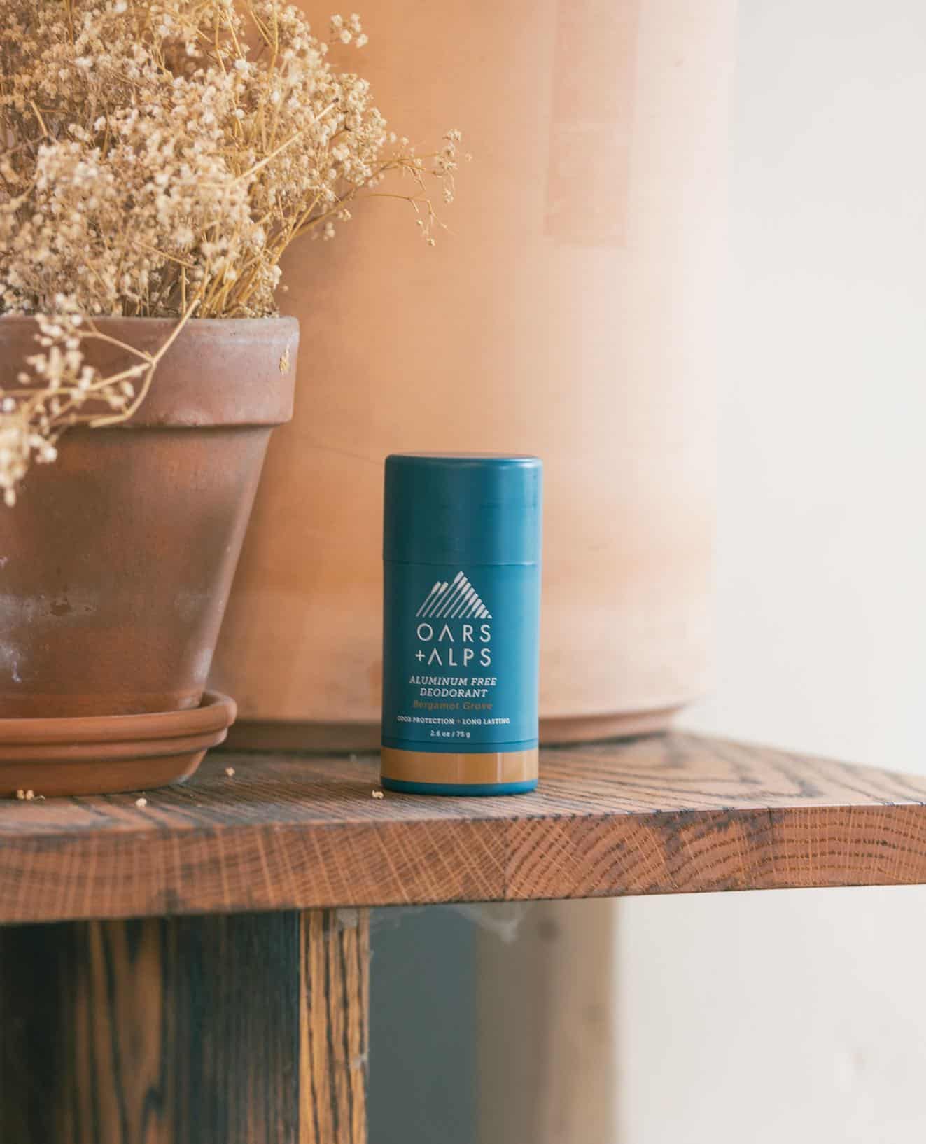 Oars And Alps Deodorant On Table