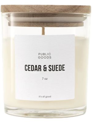 Public Goods Cedar & Suede Soy Candle