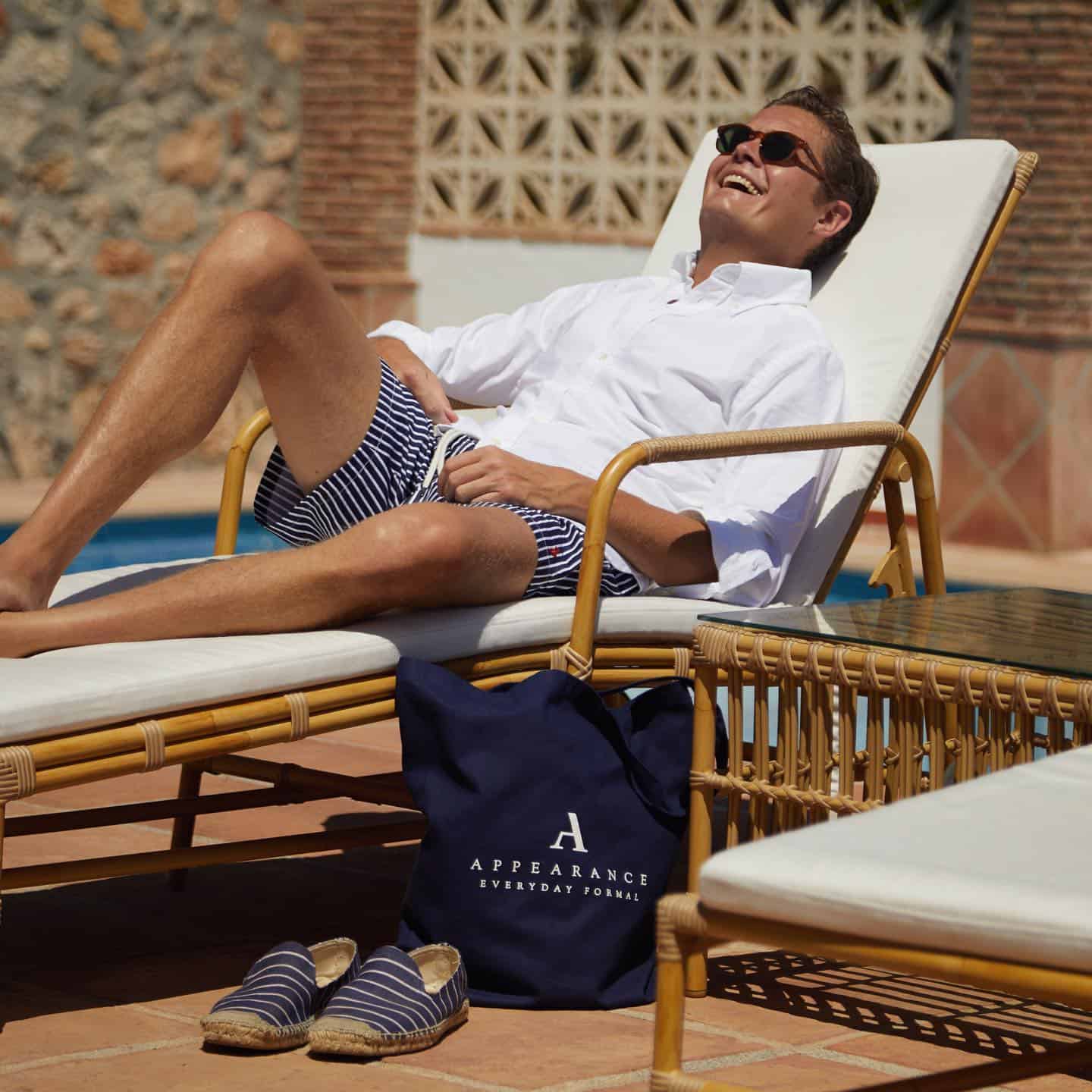 Enjoying the sun in an oxford