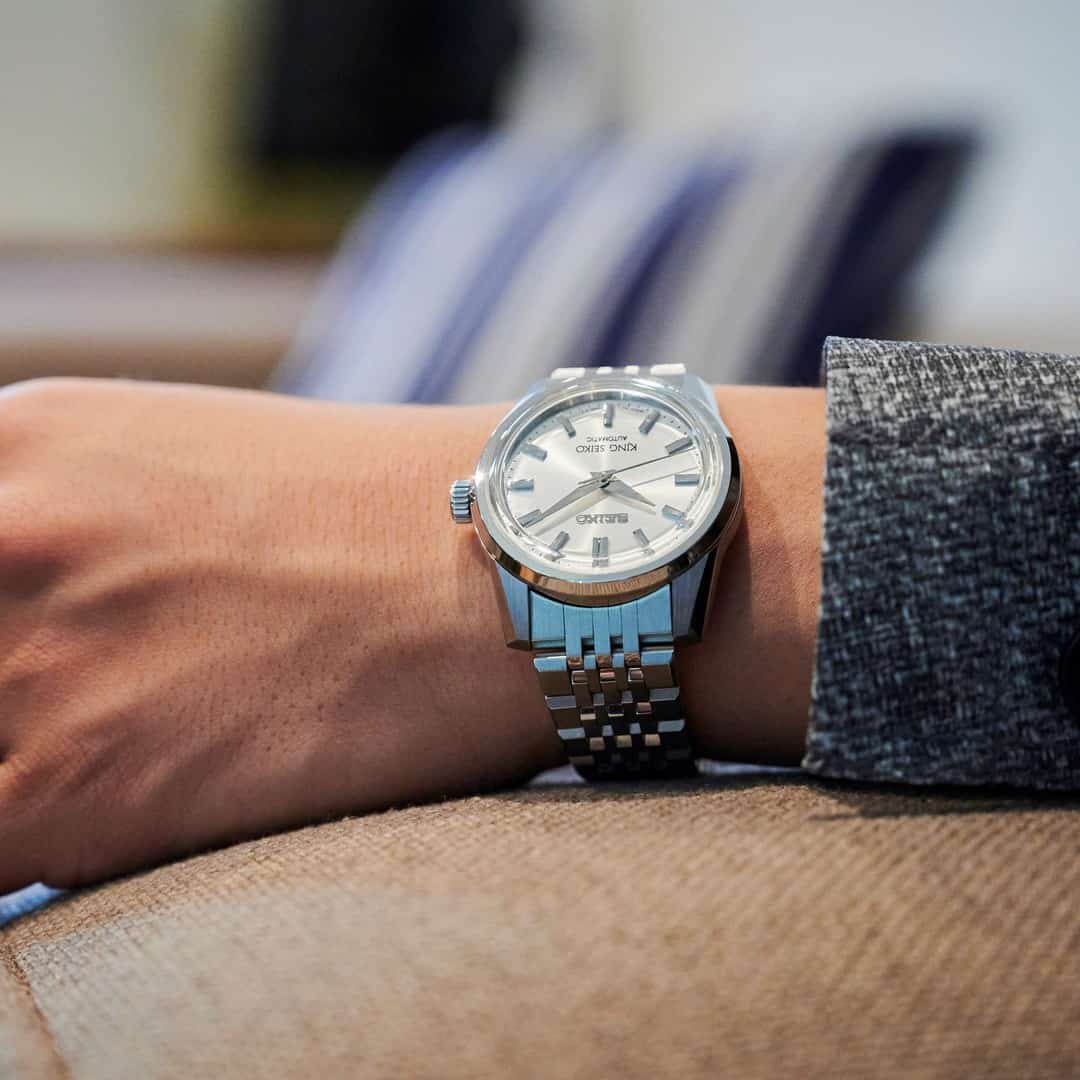 man wearing a King Seiko SPB279